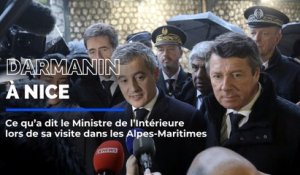 Darmanin en visite à Nice : "Je suis venu féliciter les policiers"