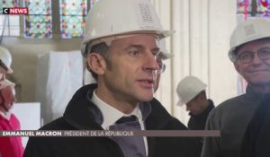 À 1 an de la réouverture, Emmanuel Macron à Notre-Dame de Paris
