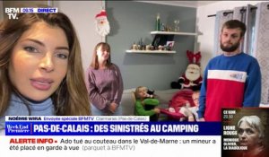 Pas-de-Calais: après les inondations, des sinistrés au camping