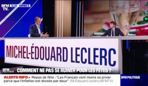 Saumon, foie gras: "Les prix en rayon ne bougeront pas, sauf s'il y a trop de stock", déclare Michel-Édouard Leclerc