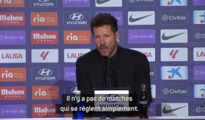 16e j. - Simeone : “Satisfait des 35 premières minutes et des dix dernières”