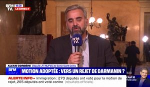 Motion de rejet du projet de loi immigration: "On pourrait comprendre que [Gérald Darmanin] pose un acte de démission", affirme Alexis Corbière (LFI)