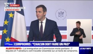 Loi immigration: Olivier Véran n'est "pas d'accord" avec l'hypothèse d'une dissolution de l'Assemblée