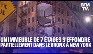 Un immeuble de 7 étages s'effondre partiellement dans le quartier du Bronx à New York