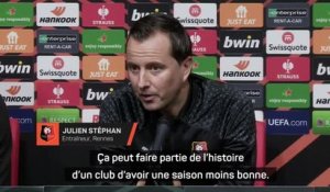 Rennes - Stéphan : "Ça peut faire partie de l'histoire d'un club d'avoir une saison moins bonne"