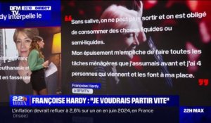 "Mon quotidien est difficile": Atteinte d'un cancer, Françoise Hardy se confie à BFMTV
