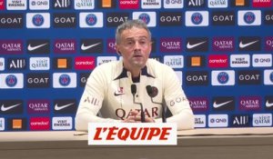 Luis Enrique : «Je suis clairement optimiste» - Foot - L1 - PSG