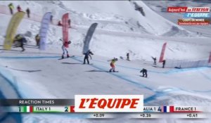 Trespeuch et Bozzolo 2es à Cervinia en relais mixte - Snowboardcross - CM