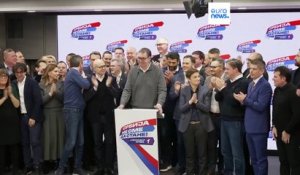 Le président serbe revendique la victoire de son parti aux élections législatives