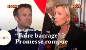 Loi sur l’immigration : quand Macron promettait un "barrage" contre Le Pen et l’extrême droite