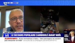 "C'était un champ de bataille":  Nabil Chetouf (secrétaire Secours populaire) décrit l'entrepôt de l'association en Isère après le cambriolage