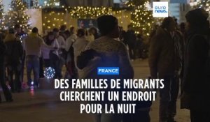 Paris : une cinquantaine de migrants dont des enfants en bas âge passent l'hiver à la rue