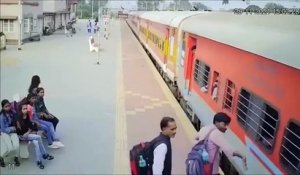 Descendre du train en Inde c'est plutôt risqué