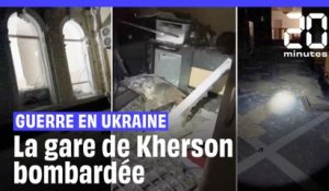 Guerre en Ukraine : Au moins un mort dans le bombardement de la gare de Kherson #shorts