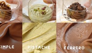 3 ganaches pour Gâteau (noisette, chocolat, pistache) - Dbara khef Lef EP 04