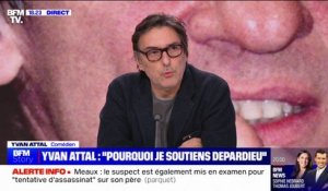 "Il a le droit de ne pas être lynché publiquement": Yvan Attal explique pourquoi il a signé la tribune en soutien à Gérard Depardieu
