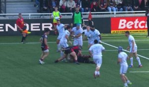 TOP 14 - Essai de Davit Niniashvili (LOU) - LOU Rugby - Montpellier Hérault Rugby