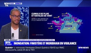 Bretagne: le Finistère et le Morbihan placés en vigilance orange "pluies/inondations"