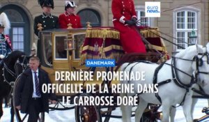 Dernier cortège officiel de la reine Margrethe II du Danemark