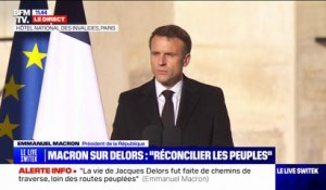 "Il aura fait avancer notre continent": Emmanuel Macron rend hommage à Jacques Delors