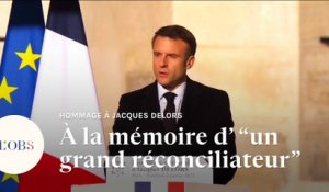L'hommage d'Emmanuel Macron à Jacques Delors