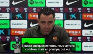 Barcelone - Xavi : “Vitor Roque aura du temps de jeu”