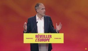 Élections européennes 2024: "Nous nous tiendrons tête à Total pour faire la transition écologique", affirme Raphaël Glucksmann (PS-Place publique)