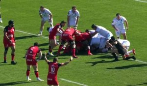 TOP 14 - Essai de Gael DREAN (RCT) - RC Toulon - Montpellier Hérault Rugby