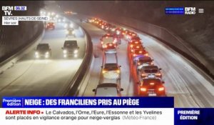 Neige: les images des Franciliens pris au piège sur les routes