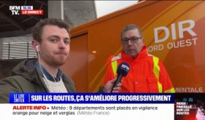 "Depuis 7 heures, nos saleuses tournent sans discontinuer": dans le Calvados, plusieurs véhicules mobilisés pour déneiger les axes routiers