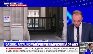 "Je sais pouvoir compter sur votre énergie et votre engagement": Emmanuel Macron s'adresse à Gabriel Attal, son nouveau Premier ministre, sur X