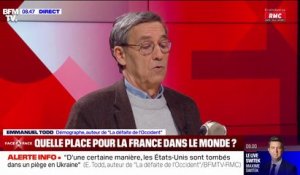 Géopolitique: "La France n'existe pas parce qu'elle est alignée sur les États-Unis, et contrôlée par l'OTAN" affirme Emmanuel Todd