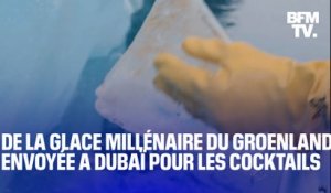 Une start-up prélève de la glace millénaire du Groenland pour fournir les bars à cocktails de Dubaï