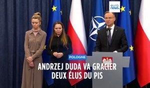 Pologne : le président va gracier deux élus du PiS