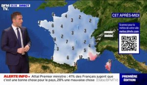 Quelques nuages dans le nord et le sud-ouest de la France, et du soleil sur le reste de l'Hexagone, avec des températures comprises entre 1°C et 16°C ... La météo de ce vendredi 12 janvier