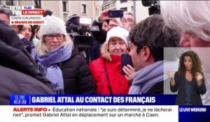 "Je ne vous rejoins pas sur le constat": Gabriel Attal interpellé sur la loi immigration à Caen