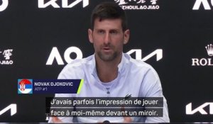 Open d'Australie - Djokovic : "J'avais parfois l'impression de jouer face à moi-même"