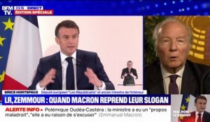 Conférence de presse d'Emmanuel Macron: "Une succession de poncifs, de banalités et de petites mesures", pour Brice Hortefeux (député européen LR et ancien ministre de l’Intérieur)