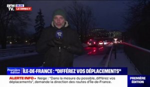 En Île-de-France, les autorités ont demandé aux usagers de "différer les déplacements" à cause de la neige