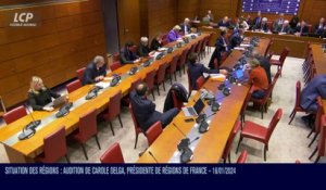 Audition à l'Assemblée nationale - Situation financière des régions : audition de Carole Delga - 17/01/2024