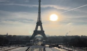 Paris sous la neige, de Montmartre jusqu'au Palais-Royal