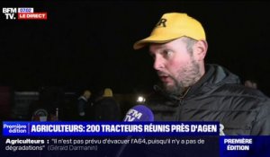 500 agriculteurs accompagnés de 200 tracteurs sont mobilisés près d'Agen