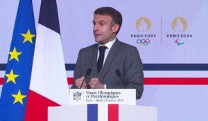 JO 2024: Emmanuel Macron juge "plus que jamais atteignable" l'objectif de "Top 5 olympique" pour la France