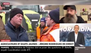 EXCLU - Agriculteurs en colère - Le gilet jaune Jérôme Rodrigues dans "Morandini Live": "La convergence vers cette colère est aujourd'hui unificatrice" - Regardez