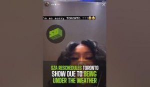 SZA Reschedules Toronto Show Due To Being Under The Weather