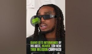 Quavo Gets Interviewed By His Niece, Heaven, For New True Religion Campaign