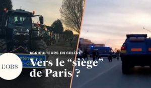 Colère des agriculteurs : des tracteurs en route pour bloquer Paris et le marché de Rugis