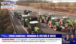Blocage de Paris: les agriculteurs bloquent l'A10 à hauteur de Longvilliers dans les Yvelines
