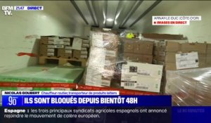 Mobilisation des agriculteurs: des poids lourds bloqués avec leur cargaison au minimum jusqu'à jeudi en Côte-d'Or