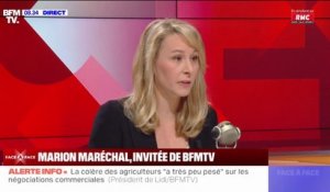 Marion Maréchal (Reconquête), à propos de l'interpellation d'agriculteurs à Rungis: "La mise en garde à vue me semble excessive"
